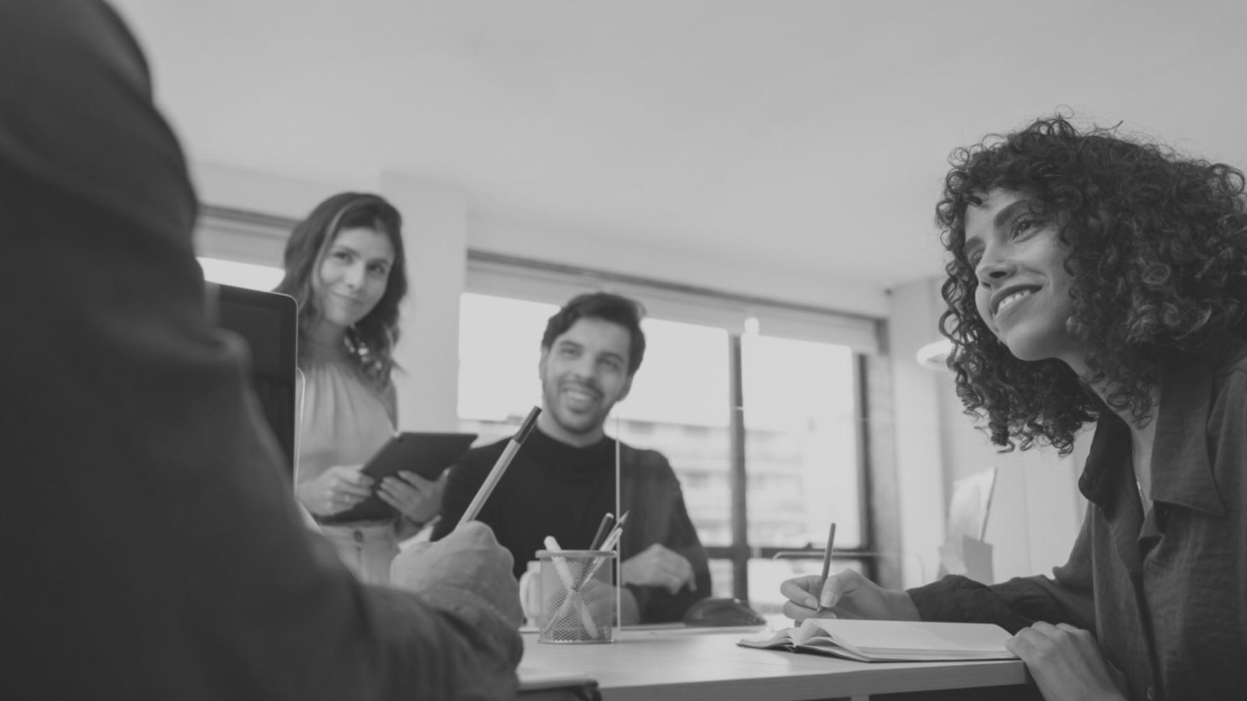 Team member reviewing financial forecasting methods